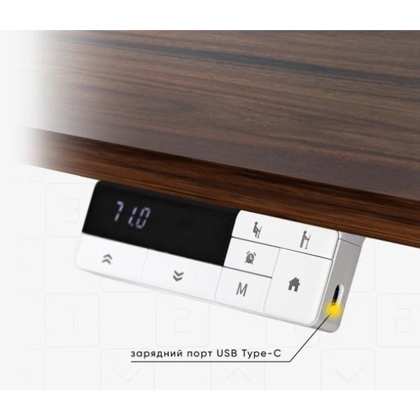Фото - Стол с электрорегулировкой высоты Mealux PowerDesk Lite Walnut (EVO-201 Lite Walnut /B)